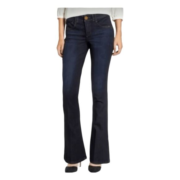 Loft Original Bootcut Jeans Blue Medium Wash Denim Low-Rise 5 Pocket 00P - Picture 1 of 9